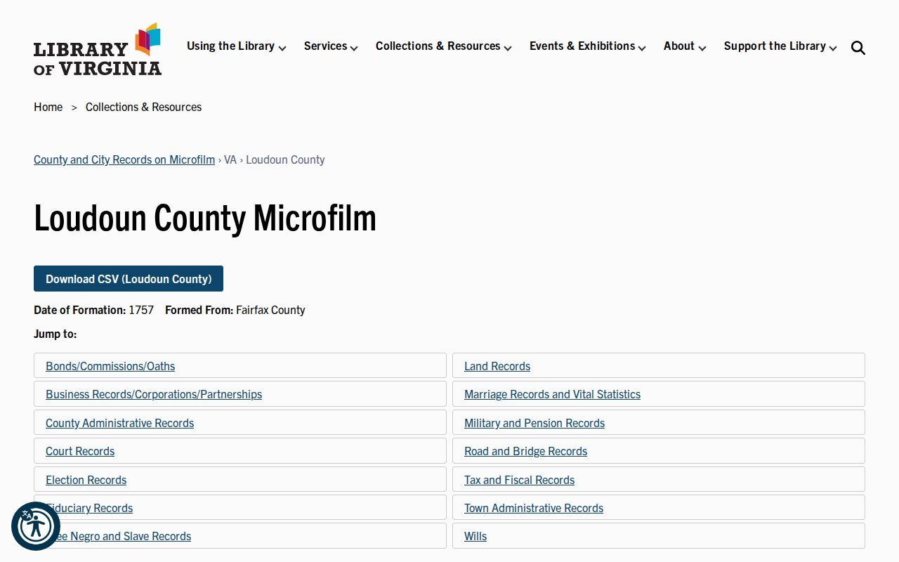 Ashburn city directory research through the Library of Virginia Loudoun microfilm catalog
